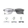 LJIMI Photochromic Bifocal Reading Glasses Men Women Transition Sunglasses UV Protection Sun Readers Far and Near Dual-Use Lens Blue Light Blocking Eyeglasses Full Rim Metal Frame Presbyopia Eyewear view 1