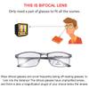 LJIMI Photochromic Bifocal Reading Glasses Men Women Transition Sunglasses UV Protection Sun Readers Far and Near Dual-Use Lens Blue Light Blocking Eyeglasses Full Rim Metal Frame Presbyopia Eyewear view 2