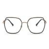 AOOLIA Trendy Oversized Blue Light Blocking Reading Glasses, Stylish Square Anti UV Ray Nerd Eyeglasses, Computer Eye Glasses (Black, 2.5, x) view 2
