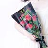 60 Pcs Flower Bouquet Wrapping Paper,Flower Bouquet Sleeve,Kraft paper flower bouquet bag for flower shop, shopping mall flower packaging,Mother's Day, Valentine's Day(brown) view 2
