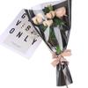 60 Pcs Flower Bouquet Wrapping Paper,Flower Bouquet Sleeve,Kraft paper flower bouquet bag for flower shop, shopping mall flower packaging,Mother's Day, Valentine's Day(brown) view 3