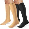 Zipper Compression Socks for Women & Men 2 Pairs,15-20mmhg Closed Toe Compression Stocking is Best for Athletic Running,Hiking view 1