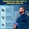 Probiotics for Men Digestive Health, 120 Billion CFUs Mens Probiotic with Digestive Enzymes & Prebiotics & Saw Palmetto & Cranberry for Gut, Prostate & Urinary Tract Health, Shelf Stable, 90 Capsules view 4