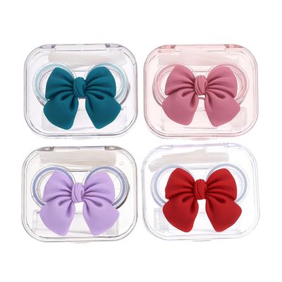 LOGOFUN 4 Sets of Contact-lens Case Cute Contacts Lens Case Contacts Organizer Cosmetic Lens Container for Storage Contacts Lens - Colorful