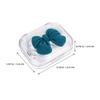 LOGOFUN 4 Sets of Contact-lens Case Cute Contacts Lens Case Contacts Organizer Cosmetic Lens Container for Storage Contacts Lens - Colorful view 2
