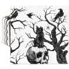 JarThenaAMCS 50Pcs Halloween Paper Napkins Black Skull Cat Disposable Napkins Gothic Luncheon Dinner Napkin for Home Party Supplies Table Decor view 1