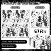 JarThenaAMCS 50Pcs Halloween Paper Napkins Black Skull Cat Disposable Napkins Gothic Luncheon Dinner Napkin for Home Party Supplies Table Decor view 2
