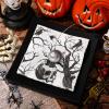 JarThenaAMCS 50Pcs Halloween Paper Napkins Black Skull Cat Disposable Napkins Gothic Luncheon Dinner Napkin for Home Party Supplies Table Decor view 4