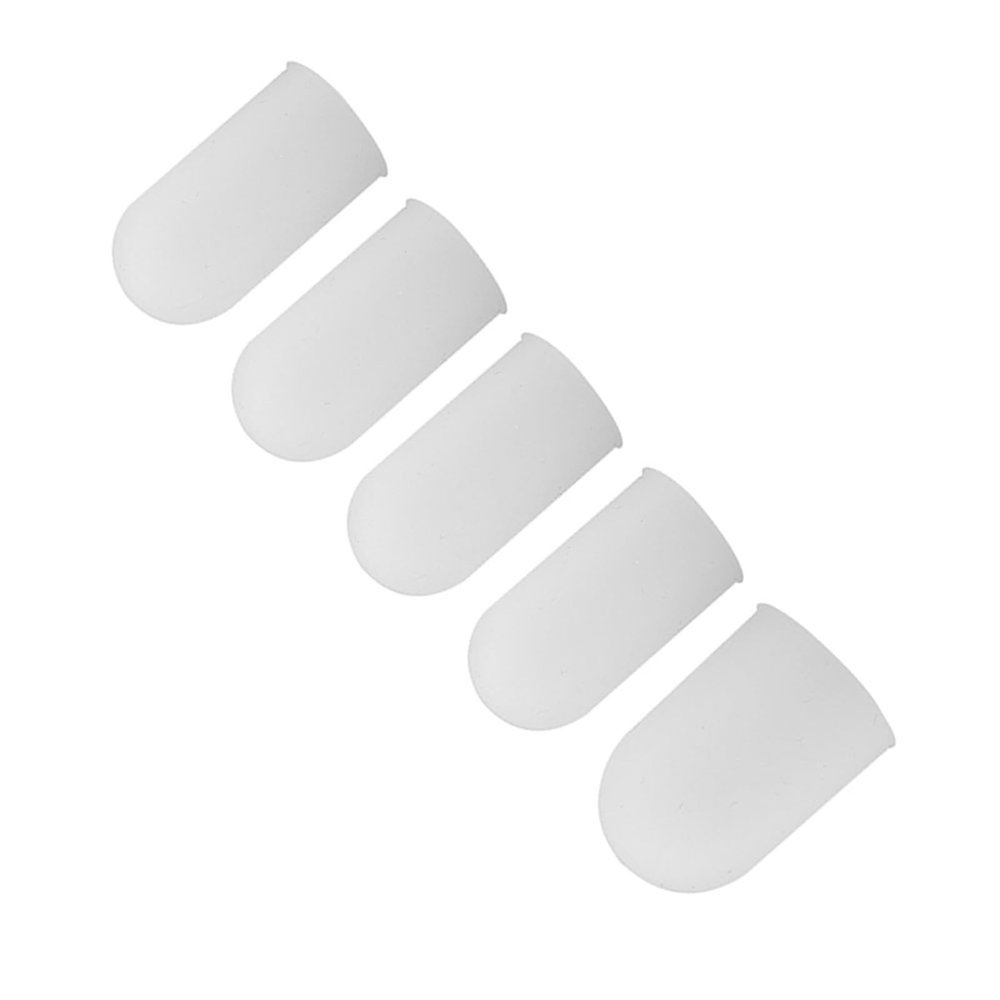 5pcs Silicone Finger Protectors, Finger Caps, Finger Covers, Silicone Finger Protector Thumbs Cover Fingertip Gloves for Heat Cooking Baking Barbecue B