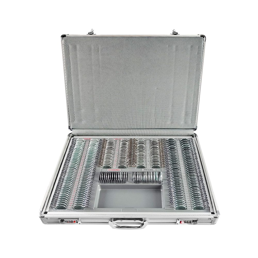 Yancheng Loudly Trial Lens Set Optical Trial Lens Set Kit with Metal Rim Aluminum Case 266 pieces Grade A