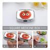 OURTEV Pill Box 2 Compartment Medicine Pill Case I Love You from My Head Tomatoes Portable Pill Box for Pocket Or Purse Pill Box Decorative Metal Medicine Vitamin Organizer Unique Gift, Style view 4