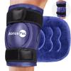 AiricePac XXL Ice Pack Wrap Around Knee After Surgery, Reusable Gel Large Ice Pack for Injuries, Pain Relief, Swelling, Sports Injuries, 1 Pack Blue view 1