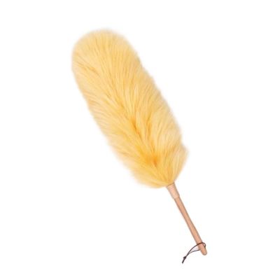 ECOLFE Cleaning Supplies, Set Feather Duster Dust-Sweeping Feather Duster Car Feather Duster Dust-Sweeping Household Car Handle Dusters(Color:Golden Camel+Large)