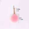 cleaning supplies, Set Feather Duster Pure Lambs Wool Duster with Wood Handle, Fluffy Lambswool Duster, Flexible, Good Grips, Anti-Static, Duster for Home, Office and Car, 6 Colors Handle Dusters(Colo view 2