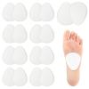 20 Pcs Metatarsal Felt Foot Pad(1/4" Thick), Ball of Foot Cushions for Women and Men, Forefoot Support Adhesive Foam Foot Cushion Pad for Metatarsalgia Mortons Neuroma view 1