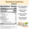 Anna and Sarah Cashews Roasted Salted 1 Lb | Healthy Protein Snack, Natural Healthy Diet Friendly Snacks, Gift Giving | Whole Cashew | Vegan & Keto Friendly Kosher in Resealable Bag 16 Oz view 2
