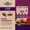 Buck Naked Bears - Grape Elderberry Gummy Bears - Soft, Smooth, and Sweeter Like a Fruit Snack - Plant-Based Gummies Good Snack Choice - Non-GMO - Clean Label Gummy Candy, Vegan - 3.5oz 3-Pack view 3