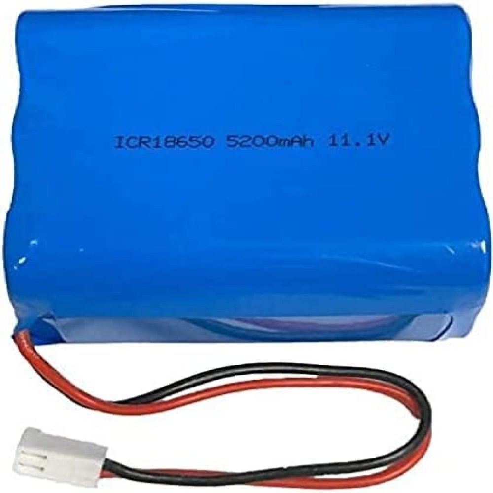 IALYBNTE 11.1V 5200mAh 6 Cell 18650 57.72Wh Rechange Ba Pack with 2 Pin MTA-100 Connectors, 1pcs