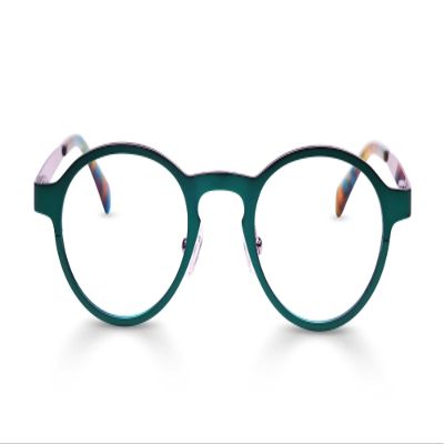 eyebobs - Hard Wear | Premium Reading Glasses for Men and Women | Round Frame for Narrow Faces, Satin Pine Green Metal, 1.75