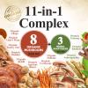 Mushroom Powder Supplement 2200mg - Organic Lions Mane, Reishi, Cordyceps, Chaga, Turkey Tail Mushroom Extract - 11 in 1 Blend Powder Supplement - Immune & Brain Support - Bottled in USA - 60 Servings view 3