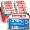 Bumble Bee Sardines in Water, 3.75 oz Tin (Pack of 12) - Wild Caught, Gluten Free, Keto, Kosher, Clean Ingredients view 1