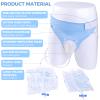Wearable Urine Collection Bag Condom Catheters for Men, Reusable Portable Wearable Urinary Drainage with Silicone Urine Bags (2000 ML*1+1000 ML*1) for Bedridden Patients (Blue-Elderly Men) view 3