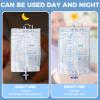 Wearable Urine Collection Bag Condom Catheters for Men, Reusable Portable Wearable Urinary Drainage with Silicone Urine Bags (2000 ML*1+1000 ML*1) for Bedridden Patients (Blue-Elderly Men) view 4