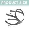 2 Pack Replacement Headgear Compatible with Fisher & Paykel Simplus Nasal Mask, Comfortable Head Strap for Full Face Mask Strap with Clips - M/L view 2