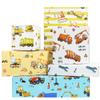 Construction Wrapping Paper, 6 Sheet Excavator Tractor Dump Truck Bulldozer Mixers Dumper Vehicles Pattern Road Under Construction Wrapping Paper for Kids Boys Men Birthday - Folded Flat 28x20 Inches view 1