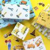 Construction Wrapping Paper, 6 Sheet Excavator Tractor Dump Truck Bulldozer Mixers Dumper Vehicles Pattern Road Under Construction Wrapping Paper for Kids Boys Men Birthday - Folded Flat 28x20 Inches view 4