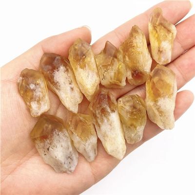 KatLin Decorative Ornaments Natural Citrine Crystal Point Crystals Stone Ornaments Home Decoration