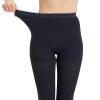 AMZAM Medical Compression Pantyhose for Women & Men, 15-20 mmHg Graduated Compression Leggings, Opaque Footless Waist High Compression Stockings for Edema, Varicose Veins, Post Surgery,Navy Blue L view 2