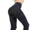 AMZAM Medical Compression Pantyhose for Women & Men, 15-20 mmHg Graduated Compression Leggings, Opaque Footless Waist High Compression Stockings for Edema, Varicose Veins, Post Surgery,Navy Blue L view 3