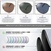 Ryegis G15 Classic Bifocal Sunglasses,Men's Command Aviator Metal Reading Glasses 2.5 view 2