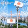 Magnetic Window Cleaner Home Double Sided Glass Cleaner Adjustable Magneticwith Rotation Wiper and Extension Pole for High-Rise Glazed Windows 5-35mm Gray (Orange) view 2