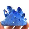 AtkitS Meditation Blue Rainbow Aura Lemurian Quartz Cluster Crystal Point (Size : 60-70g) view 1