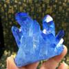 AtkitS Meditation Blue Rainbow Aura Lemurian Quartz Cluster Crystal Point (Size : 60-70g) view 2