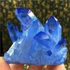 AtkitS Meditation Blue Rainbow Aura Lemurian Quartz Cluster Crystal Point (Size : 60-70g) view 3
