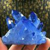 AtkitS Meditation Blue Rainbow Aura Lemurian Quartz Cluster Crystal Point (Size : 60-70g) view 4