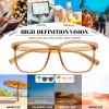 MARE AZZURO Fashion Reading Glasses 1.0 Women Men with Magnetic Clip on Sunglasses, Big Readers 1.00, Brown XL Reading Glasses 100 125 150 175 200 225 250 275 300 350 view 4