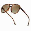 mincl Outdoor Full lens Pilot Reading Sunglasses Women UV 400 Protection Double Bridge Square Sun Readers N45 (leopard, 1.25, x) view 1