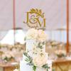 LullabyMall Luxury Personalized Wedding Cake Topper, Custom Cake Toppers for Wedding, Bride and Groom Cake Topper for Wedding, Monogram Wedding Cake Topper,Initials Wedding Cake Topper 5 view 3