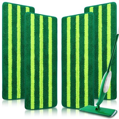 4 Pack Spray Mop Pads Refills Compatible with Libman Freedom Spray Mop, Reusable Microfiber Spray Mop Head Replacement, 16 in Spray Mops for Floor Cleaning (ONLY Pads)