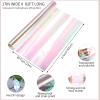 woric Iridescent Cellophane Wrap Roll, 82 Ft x 17 In, Clear Wrapping Paper view 2