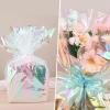 woric Iridescent Cellophane Wrap Roll, 82 Ft x 17 In, Clear Wrapping Paper view 4