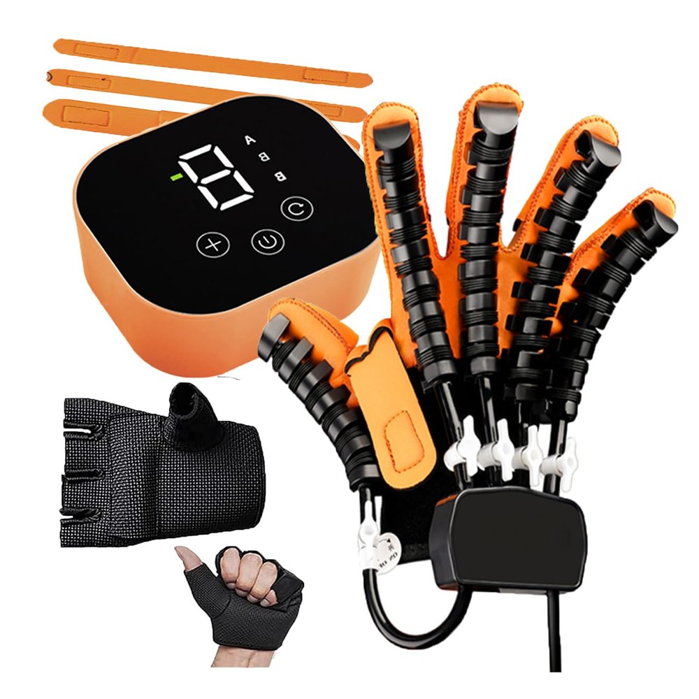ASHLGQB Rehabilitation Robot Glove, Hand Stroke Hand Therapy Equipment, Hand Function Rehabilitation Training Device, Relieve Hand Muscle Stiffness
