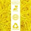 Art Secret Crinkle Cut Paper Shred Filler for Packing and Filling Gift Baskets - 2 LB (Yellow) view 2