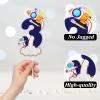 7 Pcs Outer Space Cake Toppers Set Universe Theme Kids 3rd Birthday Happy, astronaut birthday party or planet theme party spaceship rocket decoration that both boys and girls will love. LIANGSS view 3
