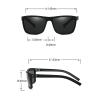 COTIA Mens Sports Full Reading Sunglasses Classic Square Reader Outdoor Driving Presbyopic Sun Glasses-Not Bifocals W35 (black, 4.0, x) view 4