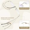 MARE AZZURO Lightweight Reading Glasses Men Women Stylish Durable Titanium Readers 1.0 1.25 1.5 1.75 2.0 2.5 2.75 3.0 3.5 4.0 5.0 6.0 (Gold 1.00) view 4